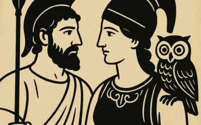 Ulises, atenea y el buho